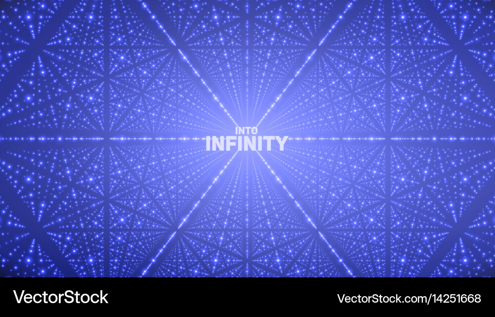 Infinite space background matrix vector image