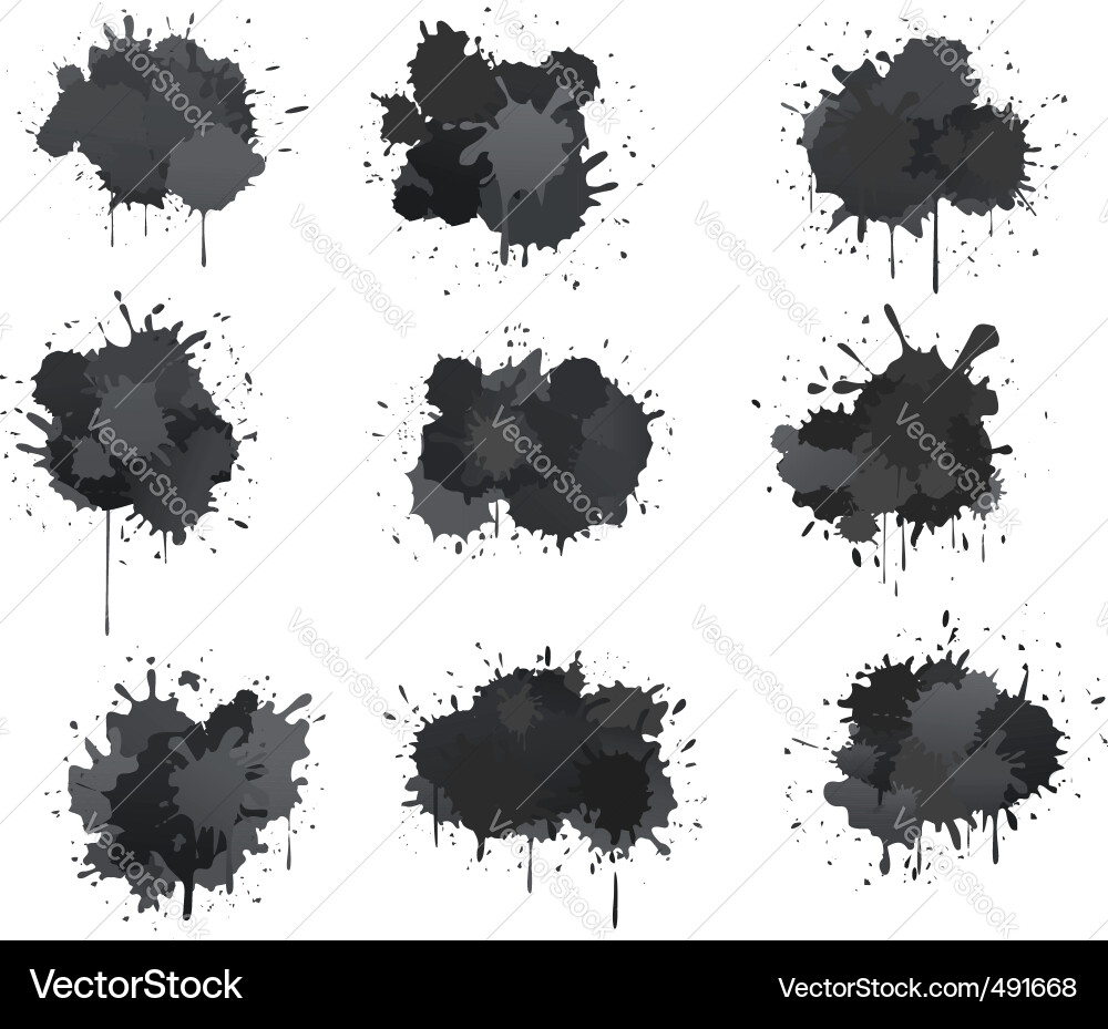 Ink Blobs vektorbild