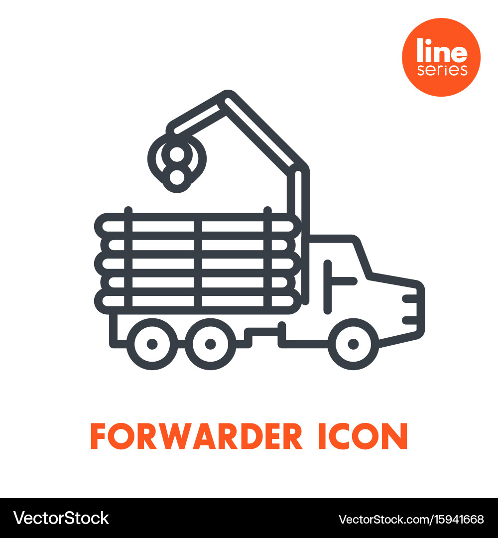 Logging Forwarder Icon vector image