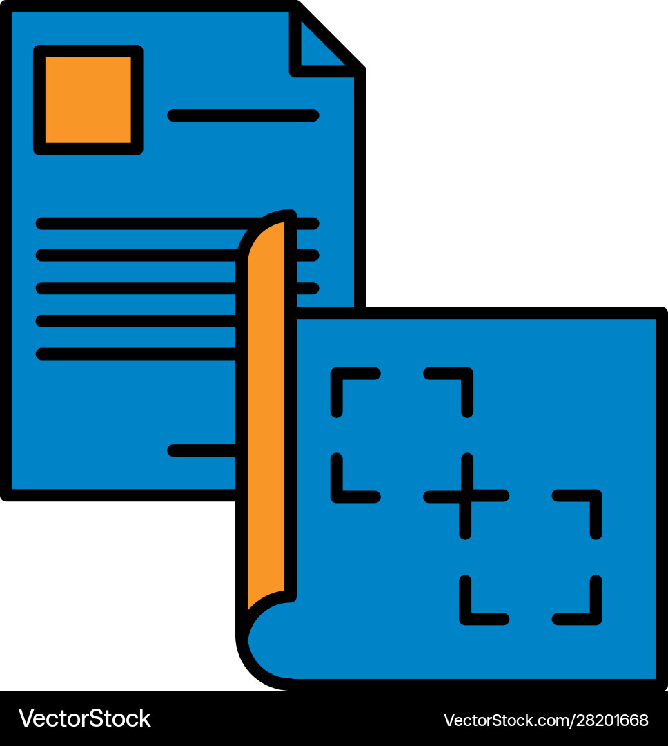 Paper document file isolated icon Vector Image