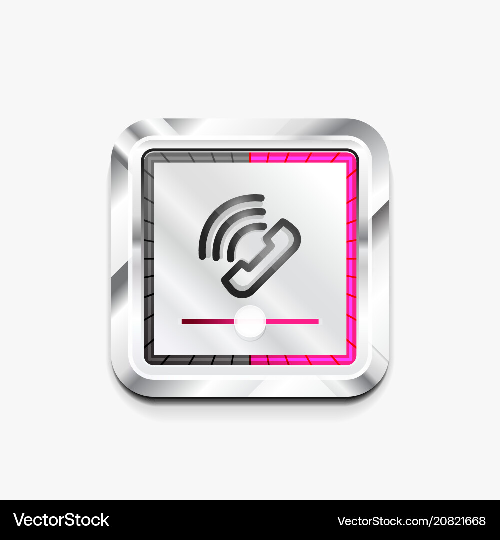 Phone button call support idea vector image