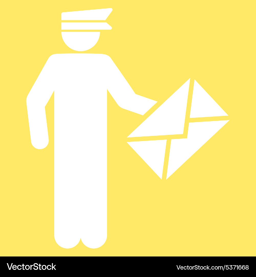 Postman icon vector image