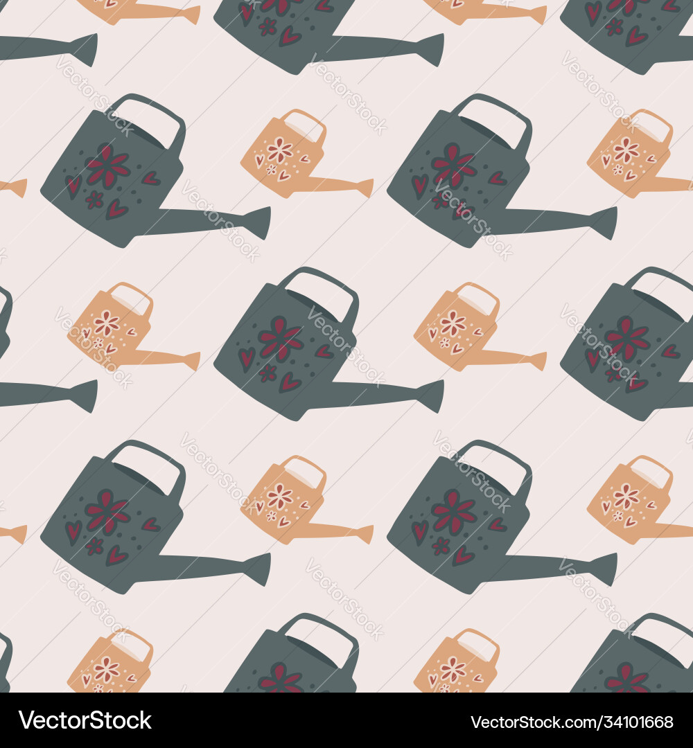 Seamless pastel palette pattern with pale green Seamless pastel palette pattern with pale green vector image