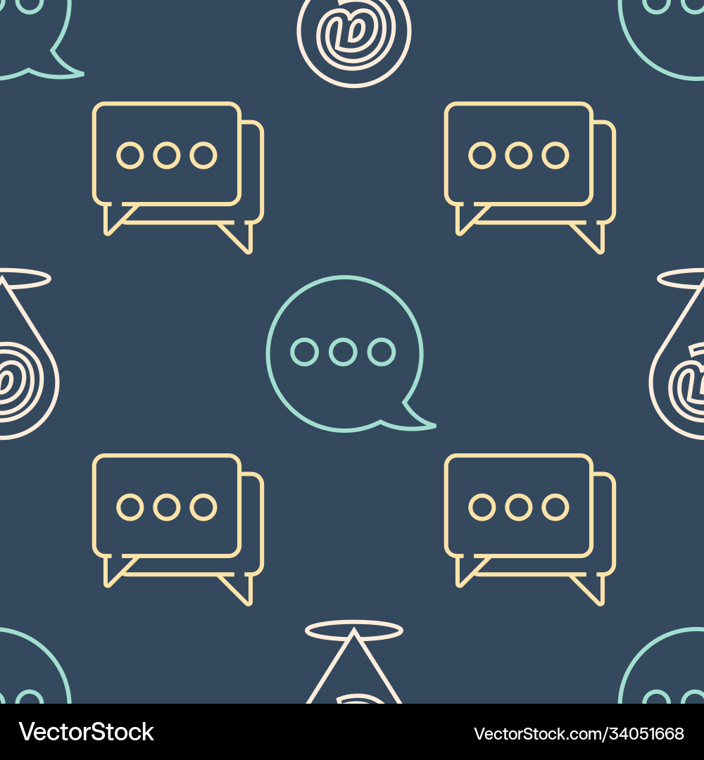 Set line location and mail e-mail speech Set line location and mail e-mail speech vector image