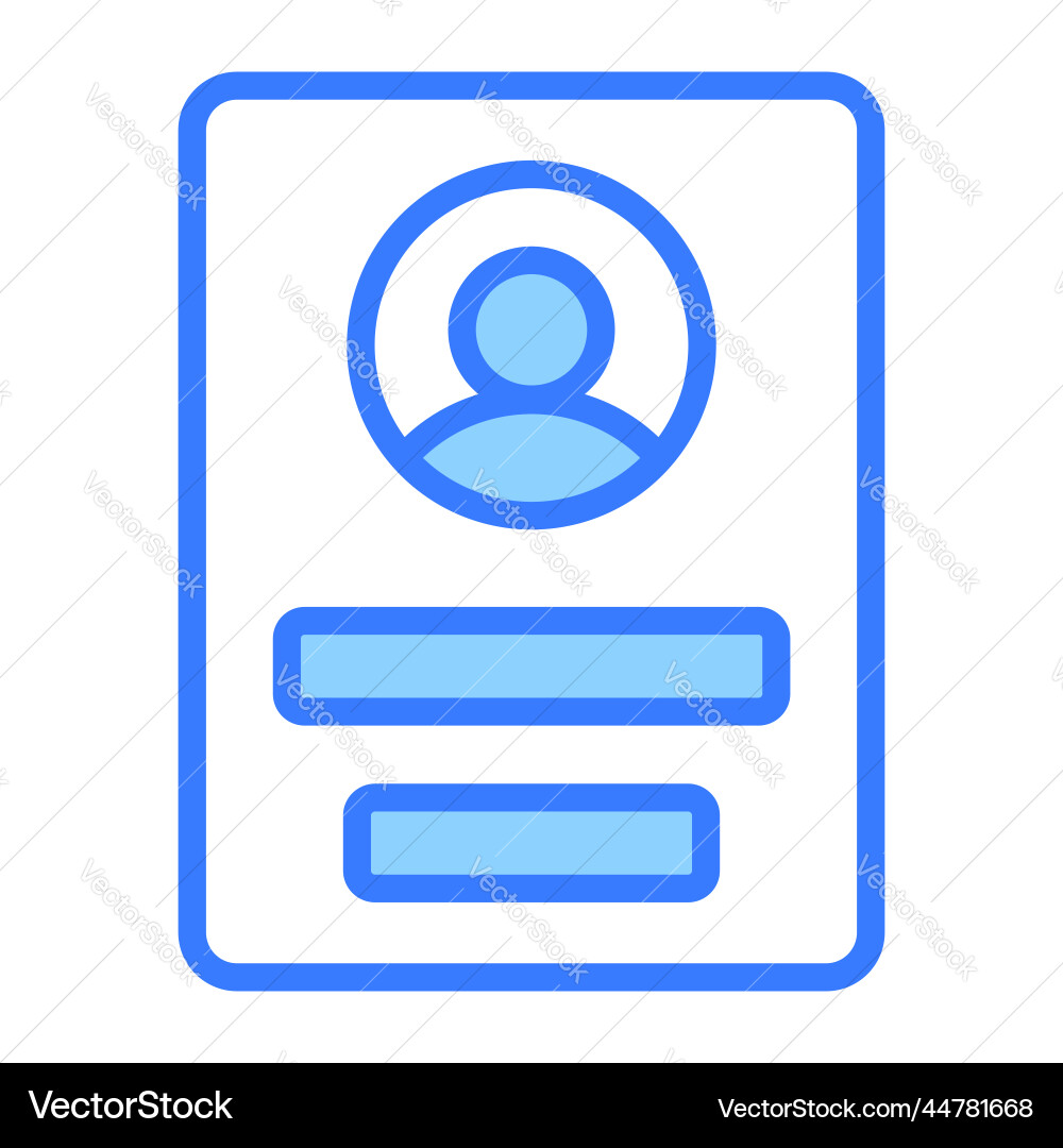 User profile icon interface as a simple vector image