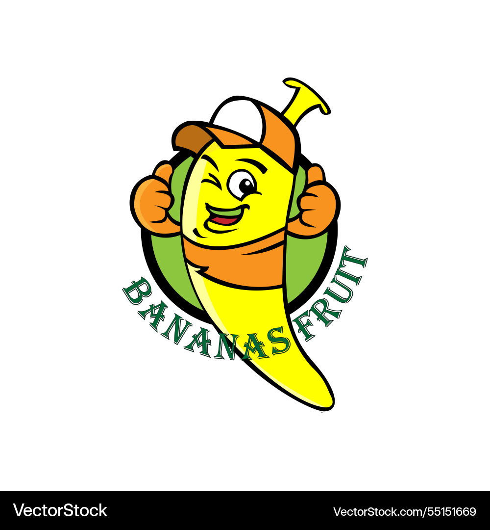Banana Frucht Logo Design Banana Frucht Logo Design vektorbild