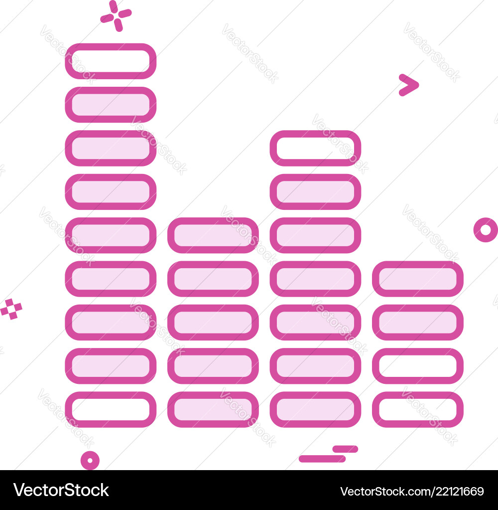 Bar graph icon design Vector Image