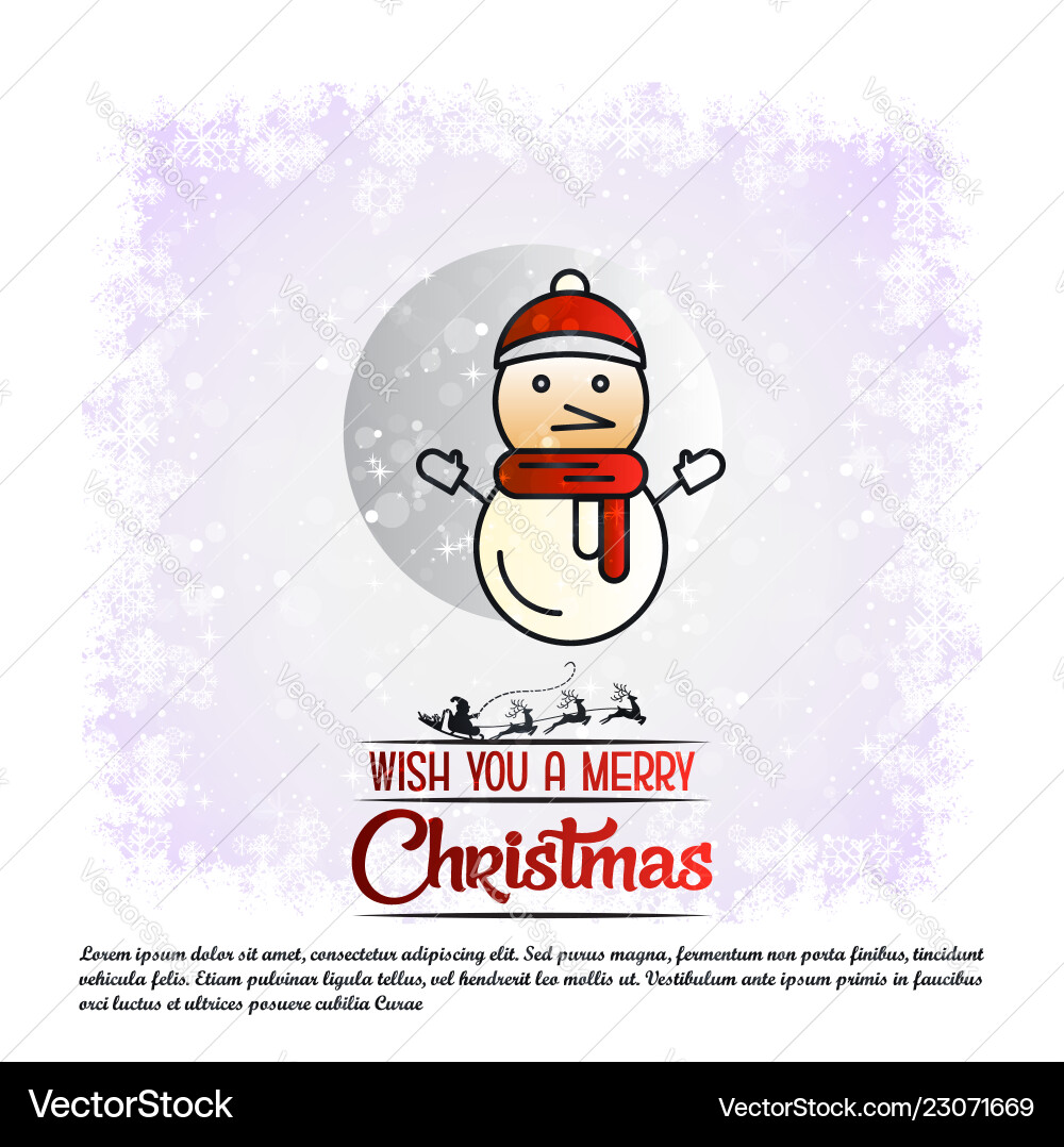Christmas card with elegant design Christmas card with elegant design vector image