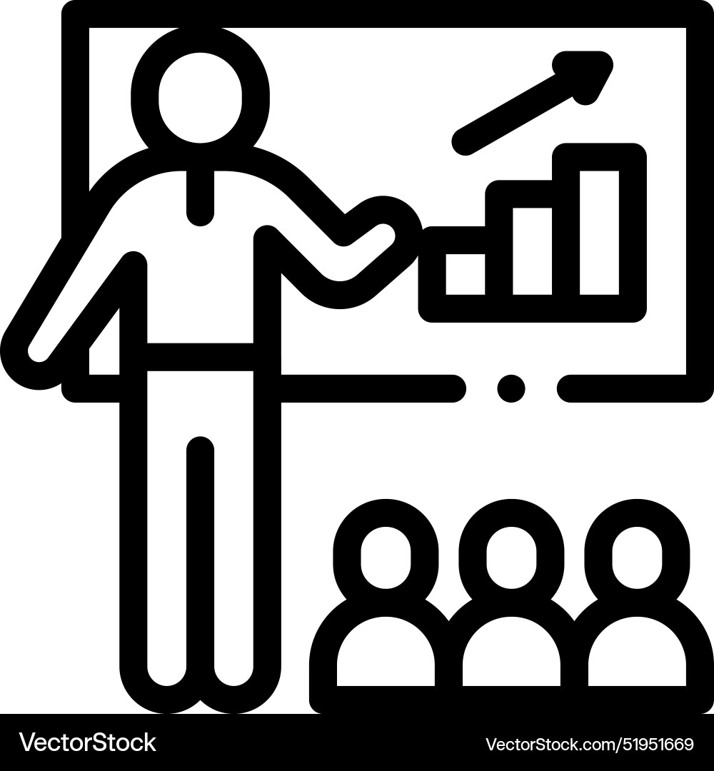 Class icon thin linear style design isolated Vector Image