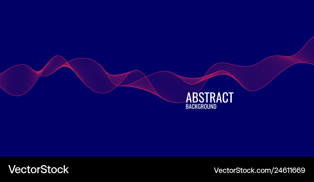 Dynamic Abstract Wave Background vector image