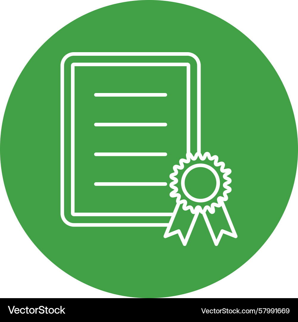 Qualifications line multi circle Vector Image