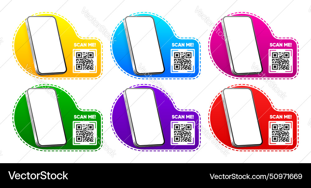 Scan me qr code for smartphone Scan me qr code for smartphone vector image
