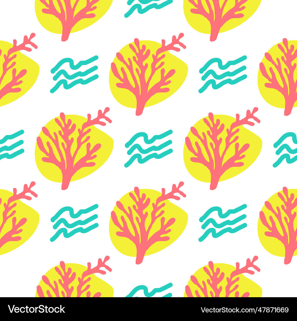 Seamless summer color pattern of abstract shapes Seamless summer color pattern of abstract shapes vector image
