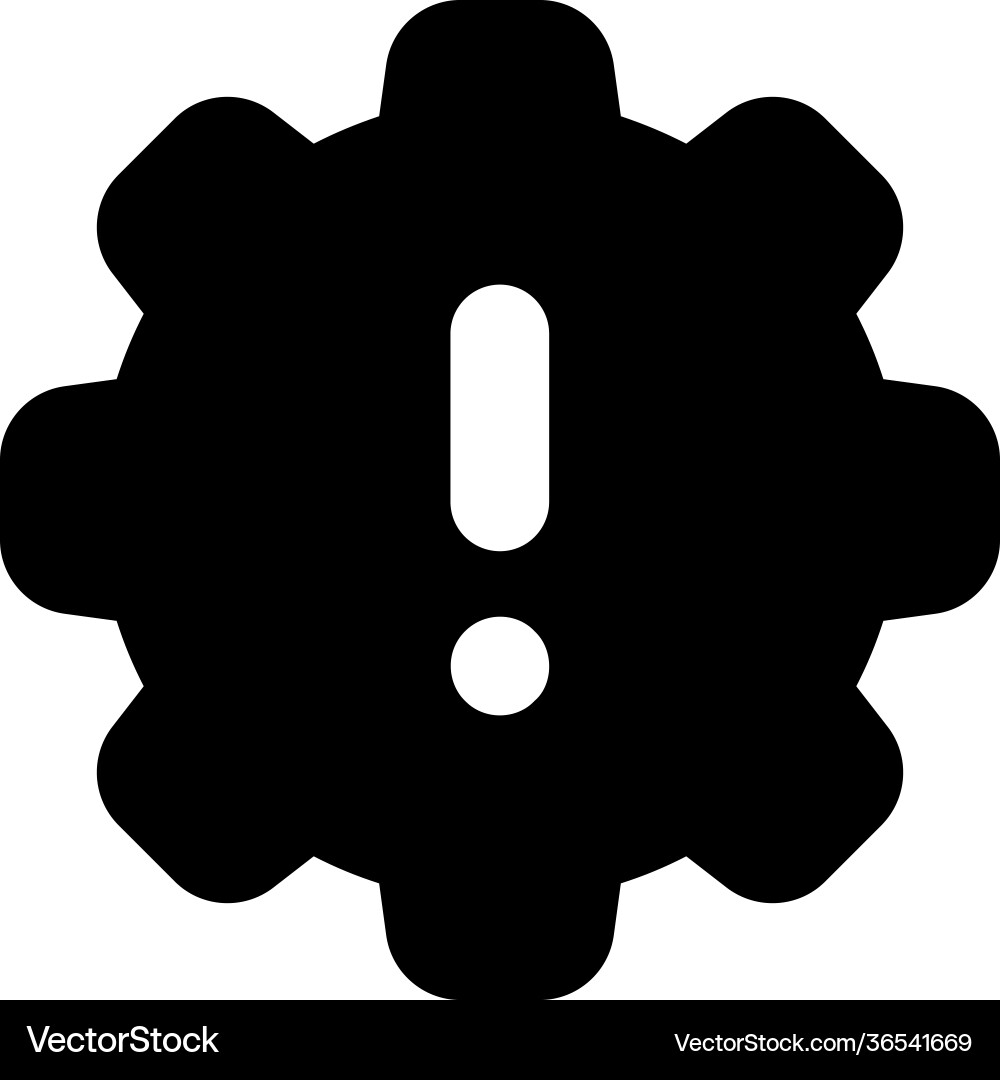 Setting error Vector Image