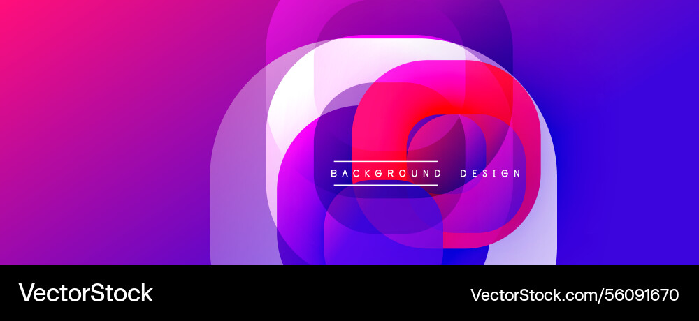 Circular abstract design with overlapping Circular abstract design with overlapping Vector Image