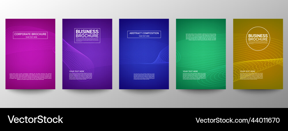 Cover geometric minimal set abstract line pattern Cover geometric minimal set abstract line pattern vector image