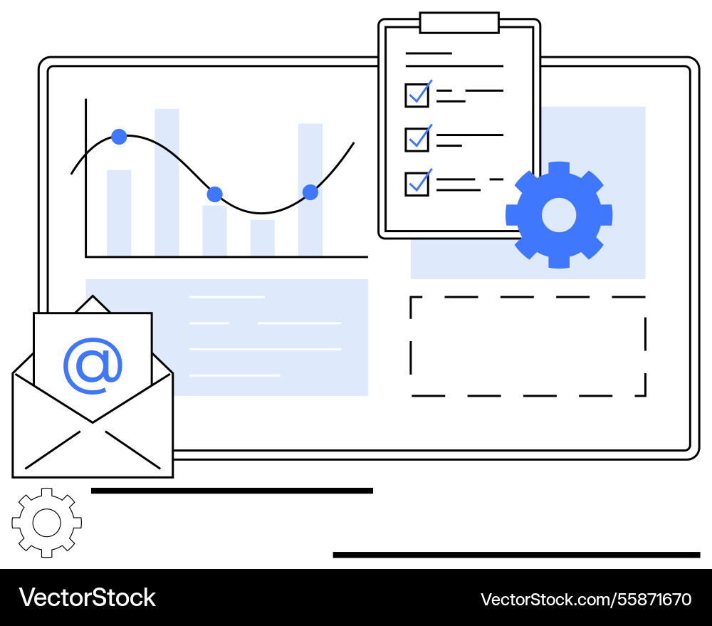 Data analysis and workflow management with graph Data analysis and workflow management with graph vector image