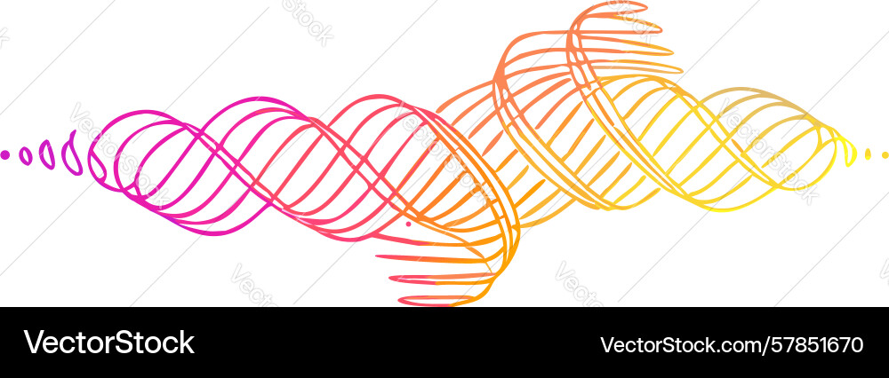 Gradient swirl abstract dynamic wavy lines design Vector Image