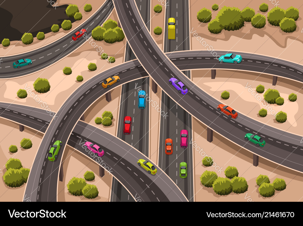 Highway Royalty Free Vector Image - VectorStock