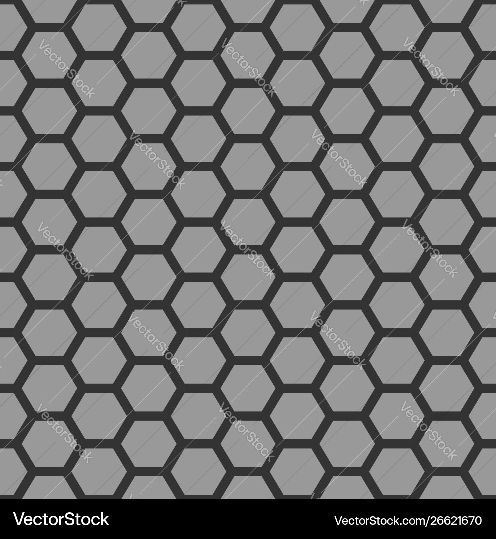 Honeycomb Pattern - Seamless Hexagonal Texture Vector Image
