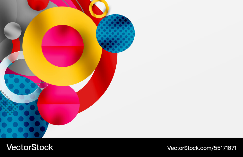 Abstract circle design with overlapping Abstract circle design with overlapping Vector Image