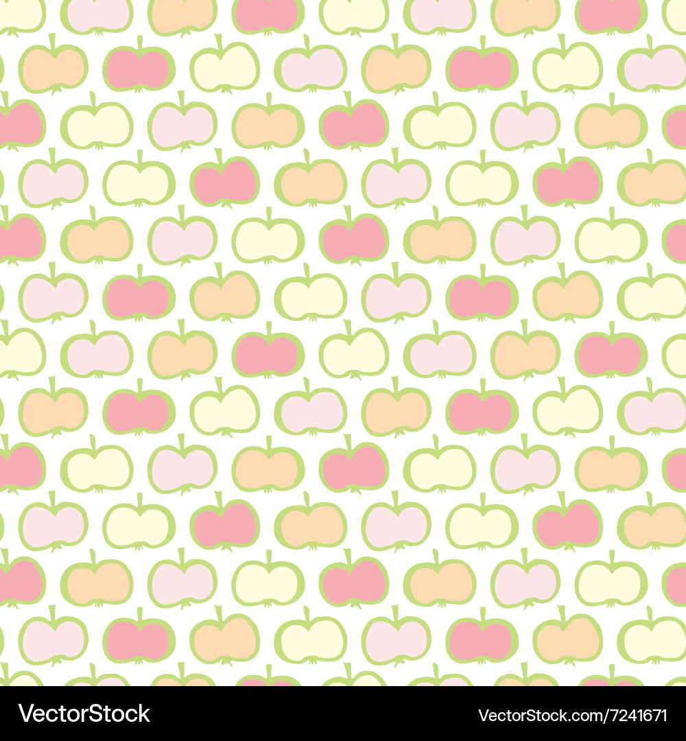 Apples pattern Vector Image