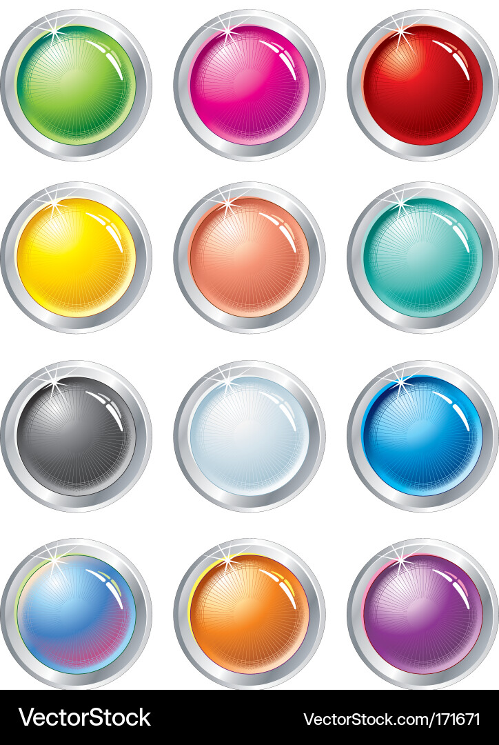 Buttons vector image