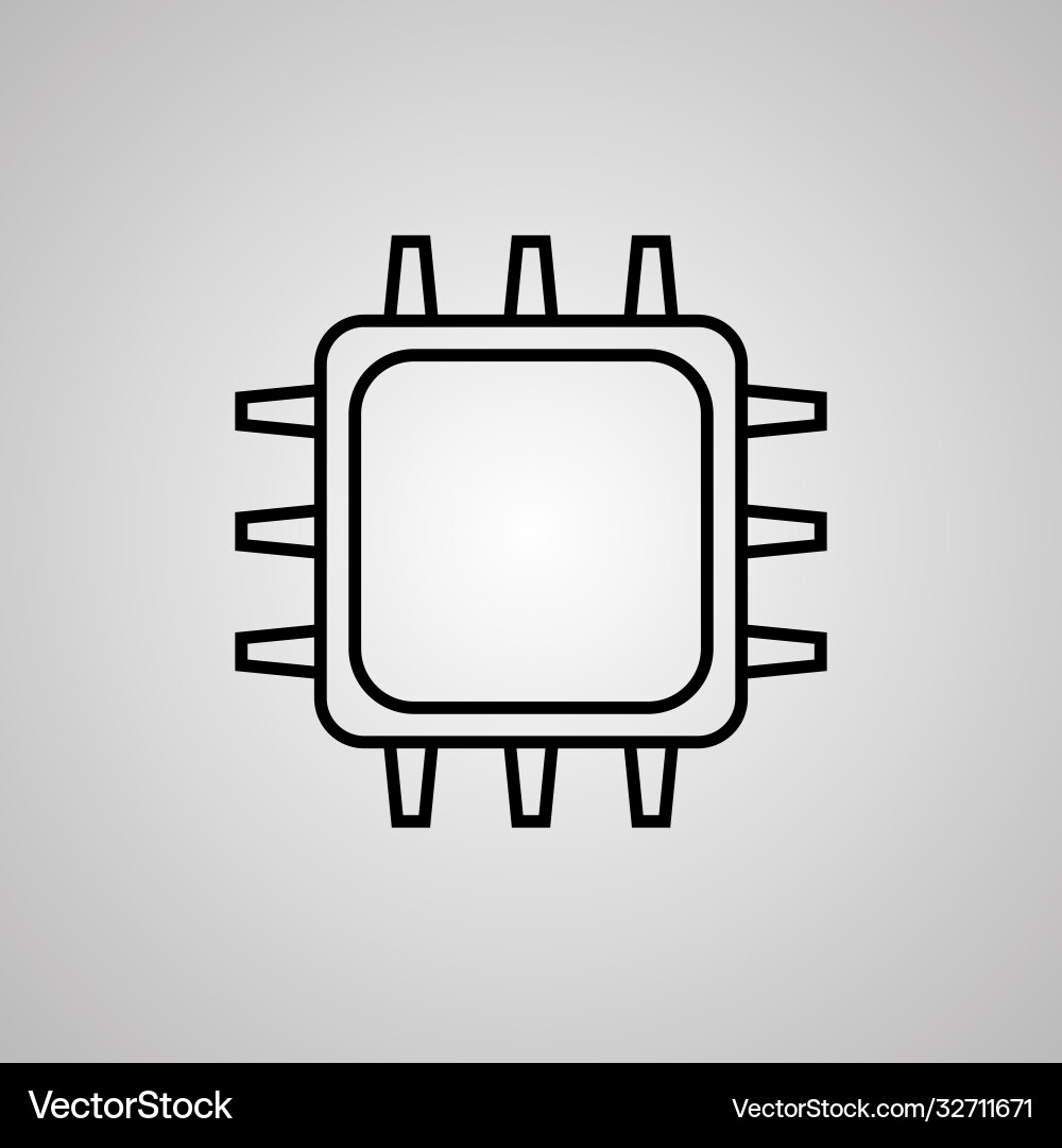Cpu computer processor Cpu computer processor vector image