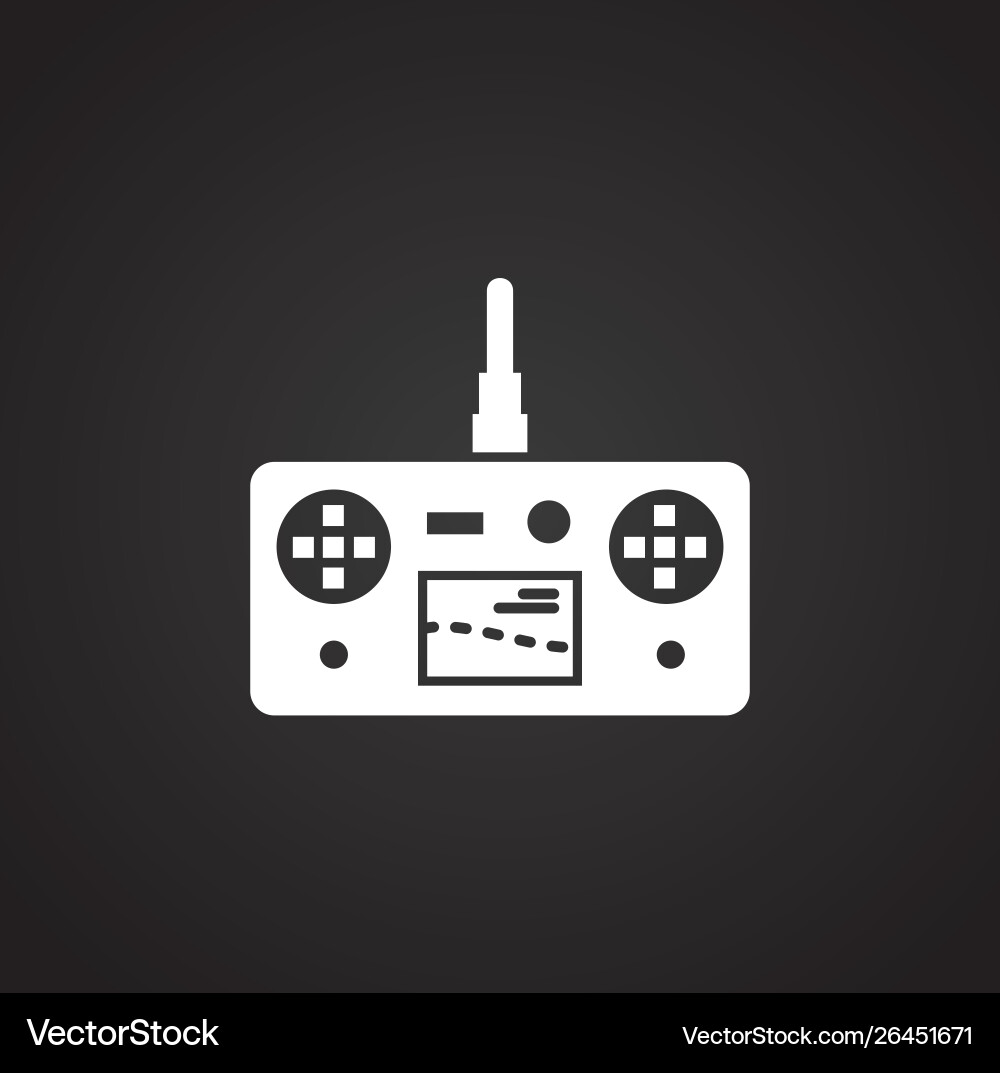 Drone related icon on background for graphic Drone related icon on background for graphic Vector Image