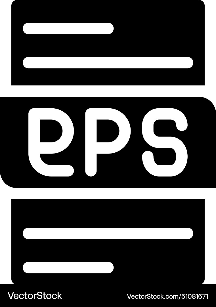 File type format eps icons document extension File type format eps icons document extension Vector Image