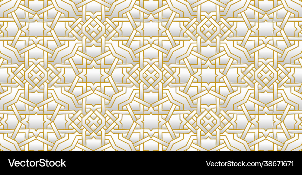 Geometric pattern golden vintage art deco Geometric pattern golden vintage art deco vector image