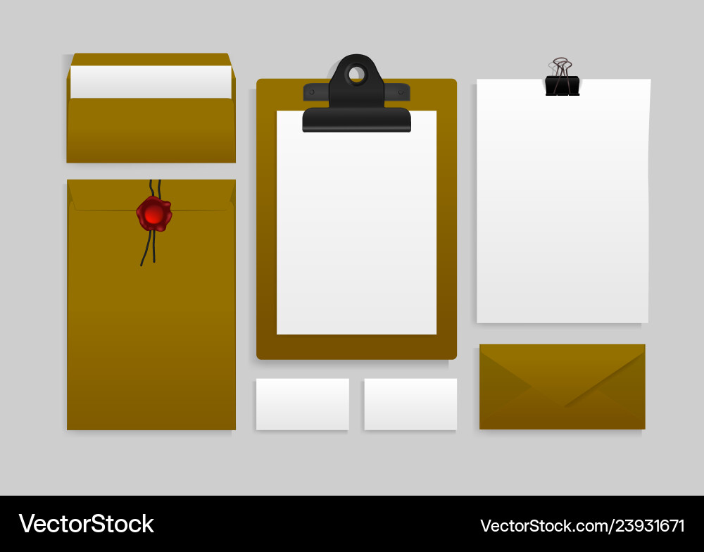 Template mockup documentation for business Template mockup documentation for business vector image