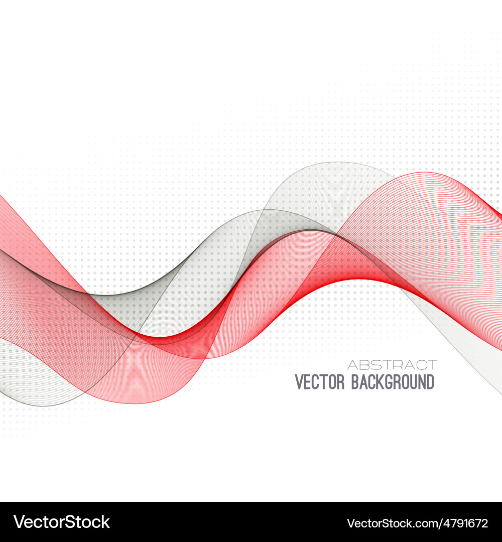Abstract curved lines background template Vector Image