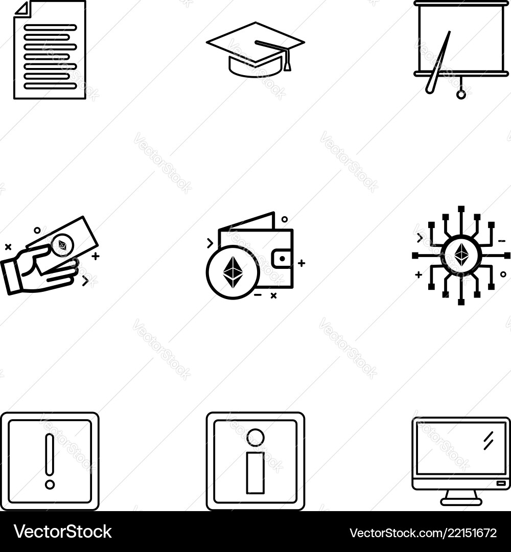 Document file convocation cap board chart Vector Image