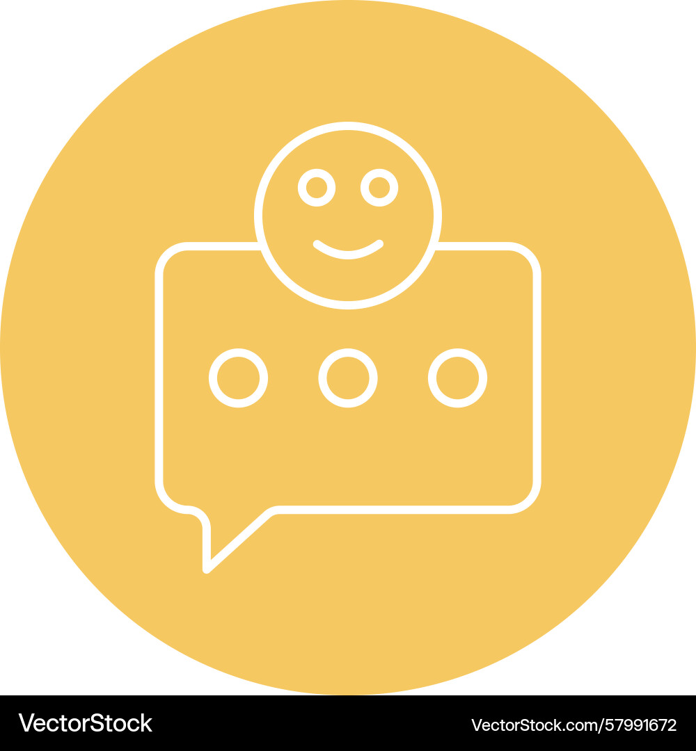 Feedback line multi circle Vector Image