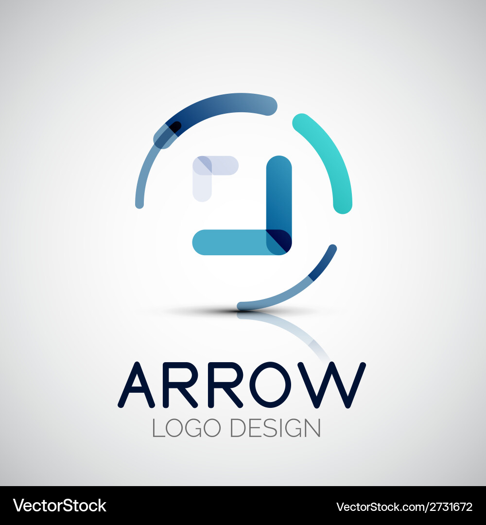 Modern Arrow Business Logo Vector Image