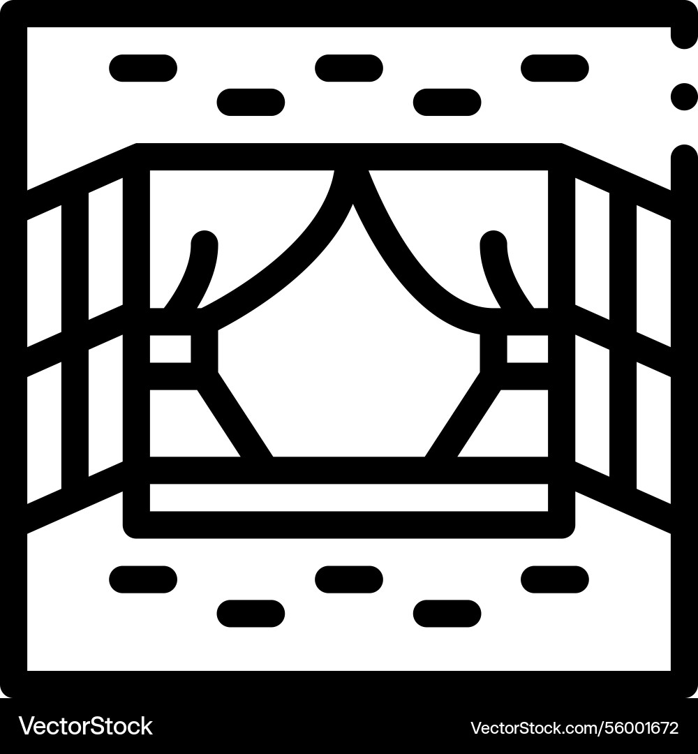 Open icon thin linear style design isolated Open icon thin linear style design isolated vector image