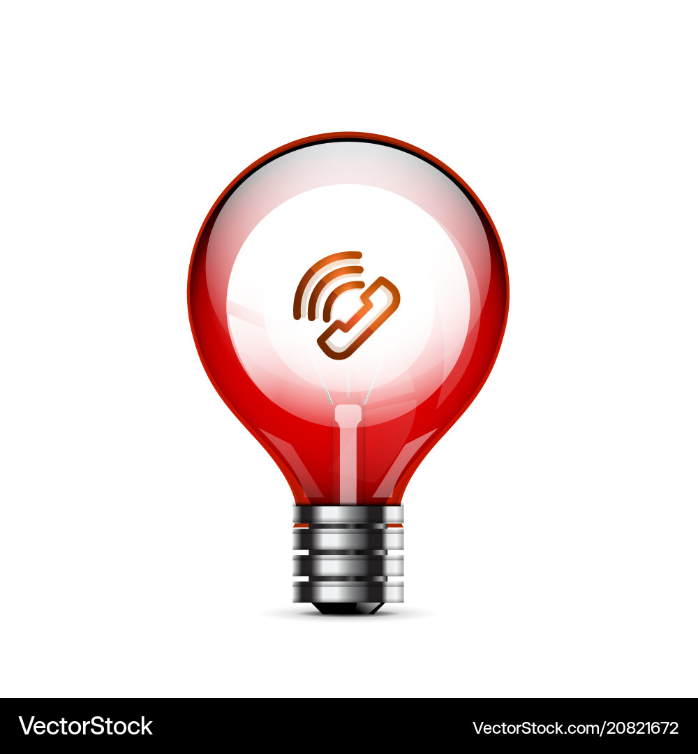 Phone button call support idea Phone button call support idea vector image