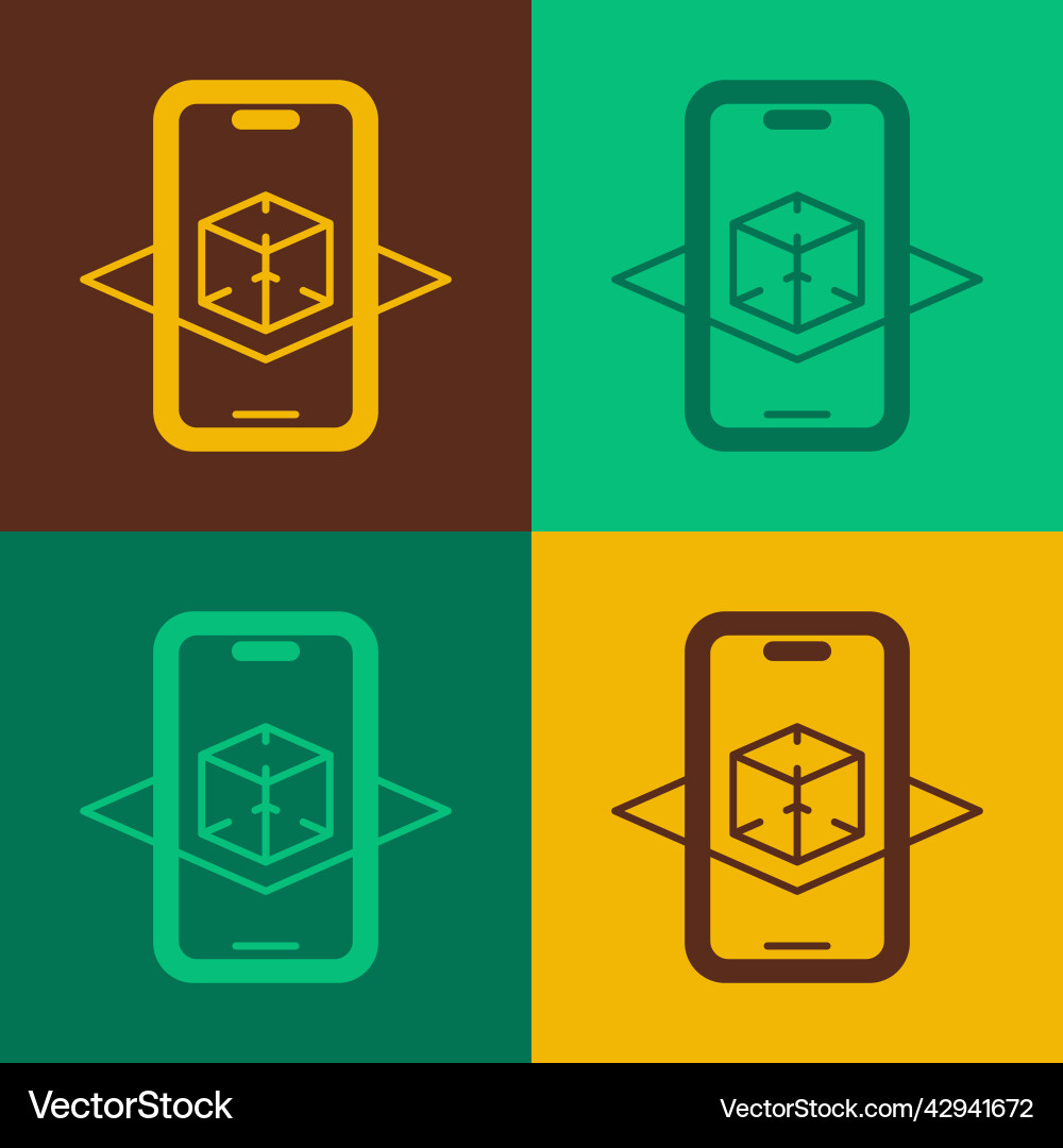 Pop art 3d modeling icon isolated on color Pop art 3d modeling icon isolated on color vector image