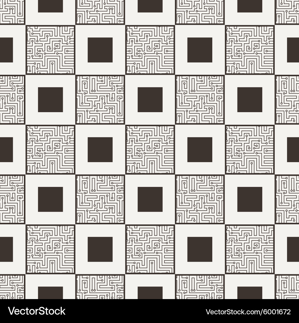 Seamless pattern in the form of a labyrinth vector image