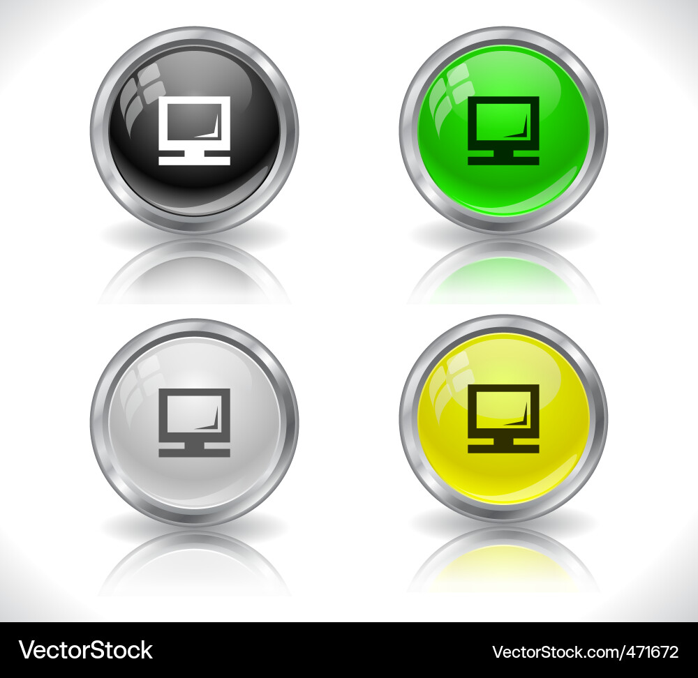 Website buttons vector image