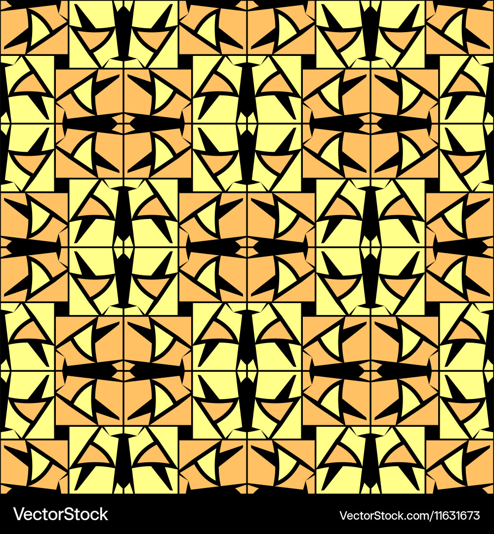 Abstract checkered lattice cells seamless pattern vector image