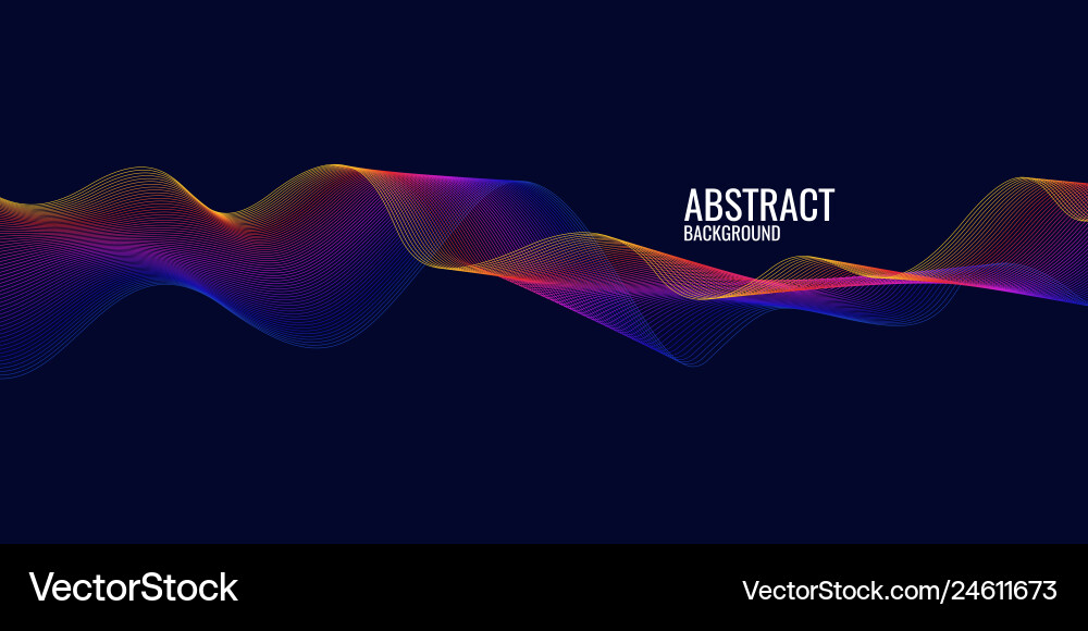 Dynamic Wave Background vector image