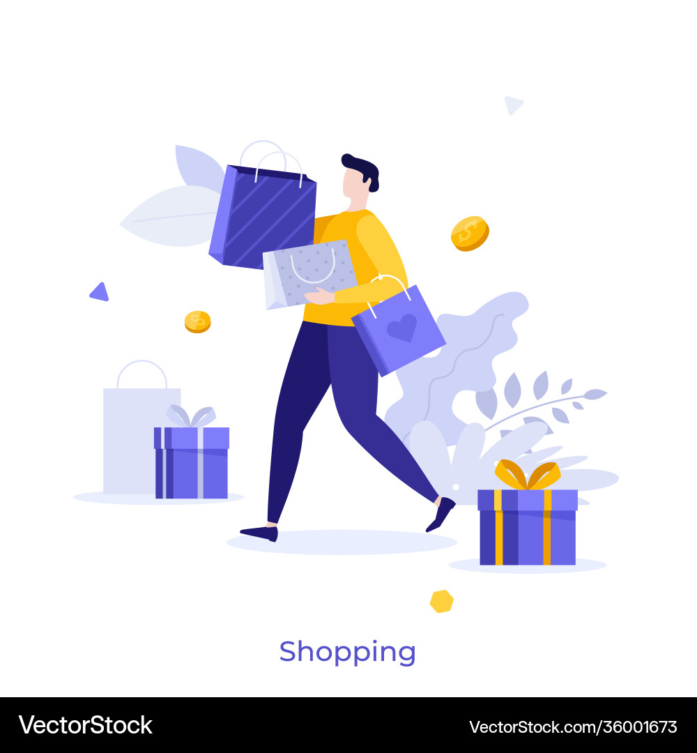 Flat character concept Flat character concept Vector Image