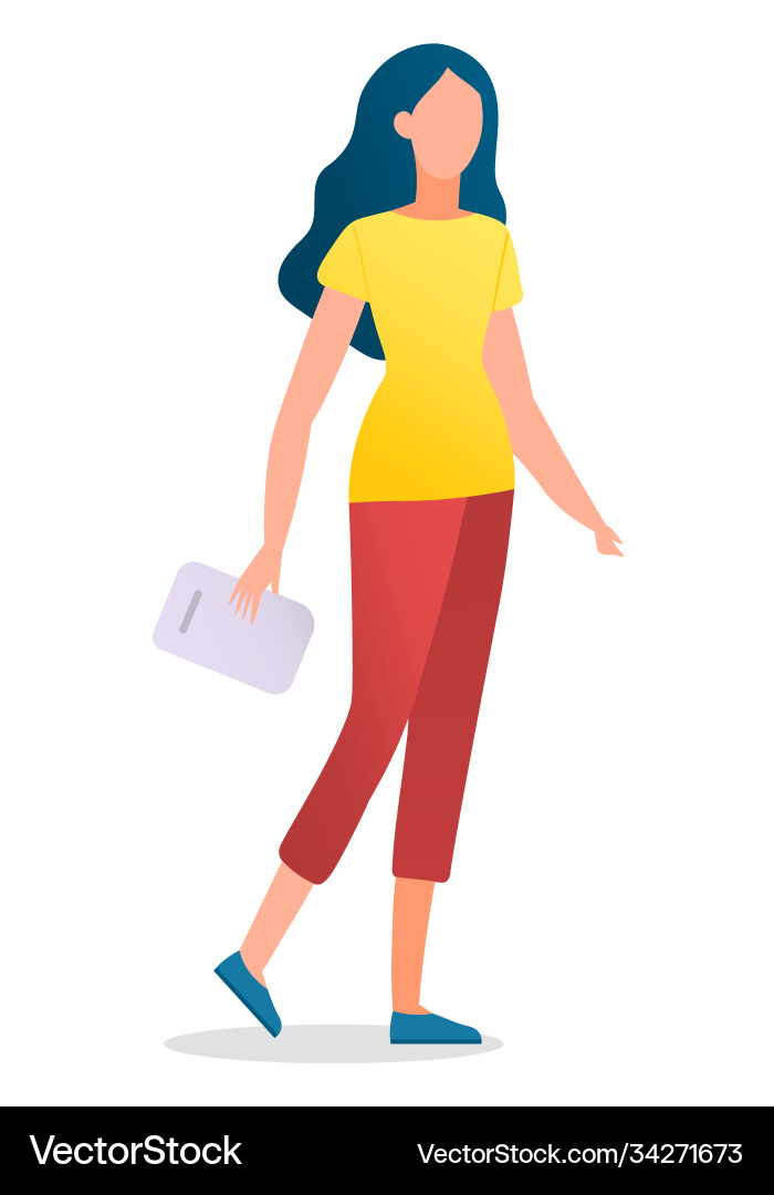 Girl portrait wearing sport leggings and t-shirt Girl portrait wearing sport leggings and t-shirt vector image