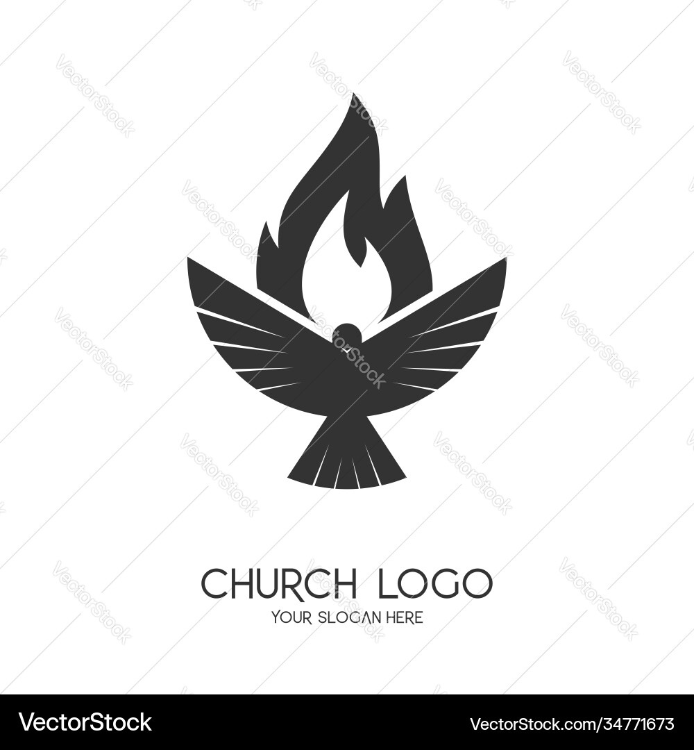 Kirchenlogo christliche Symbole Kirchenlogo christliche Symbole vektorbild