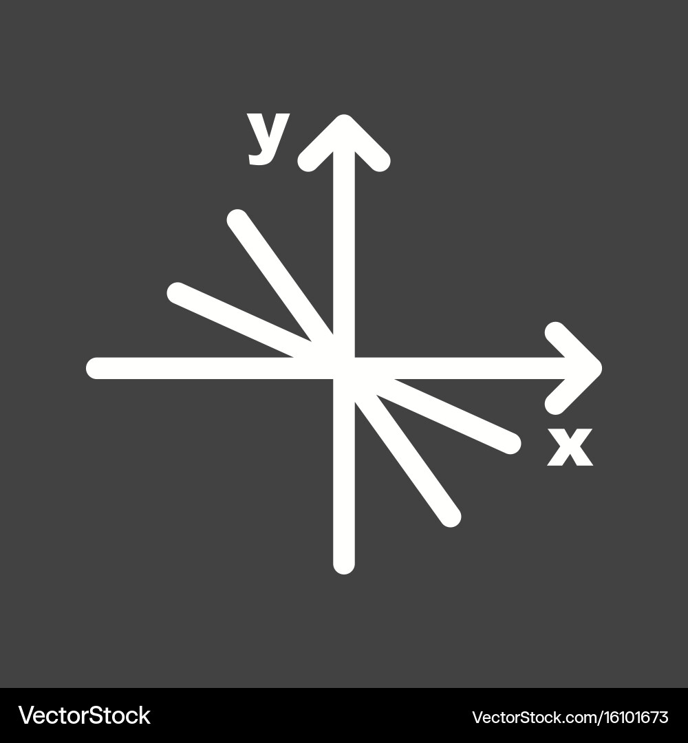 Linear function vector image