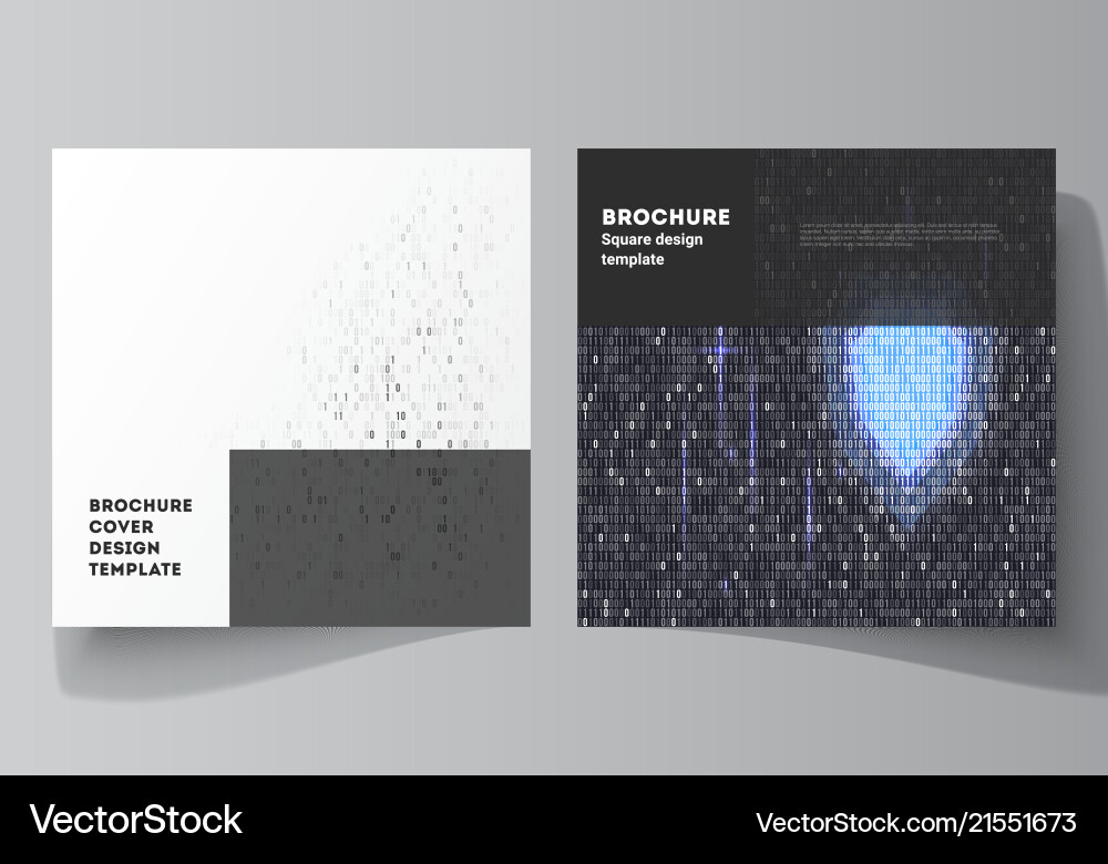 Minimal layout of two square format Minimal layout of two square format vector image