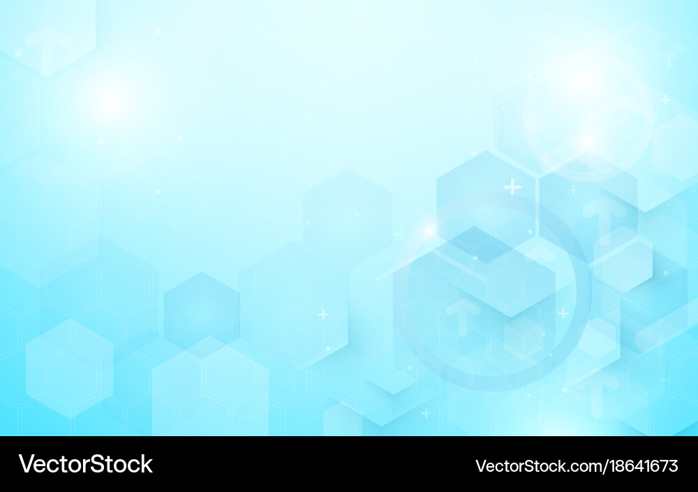 Modern Tech Hexagon Background vector image