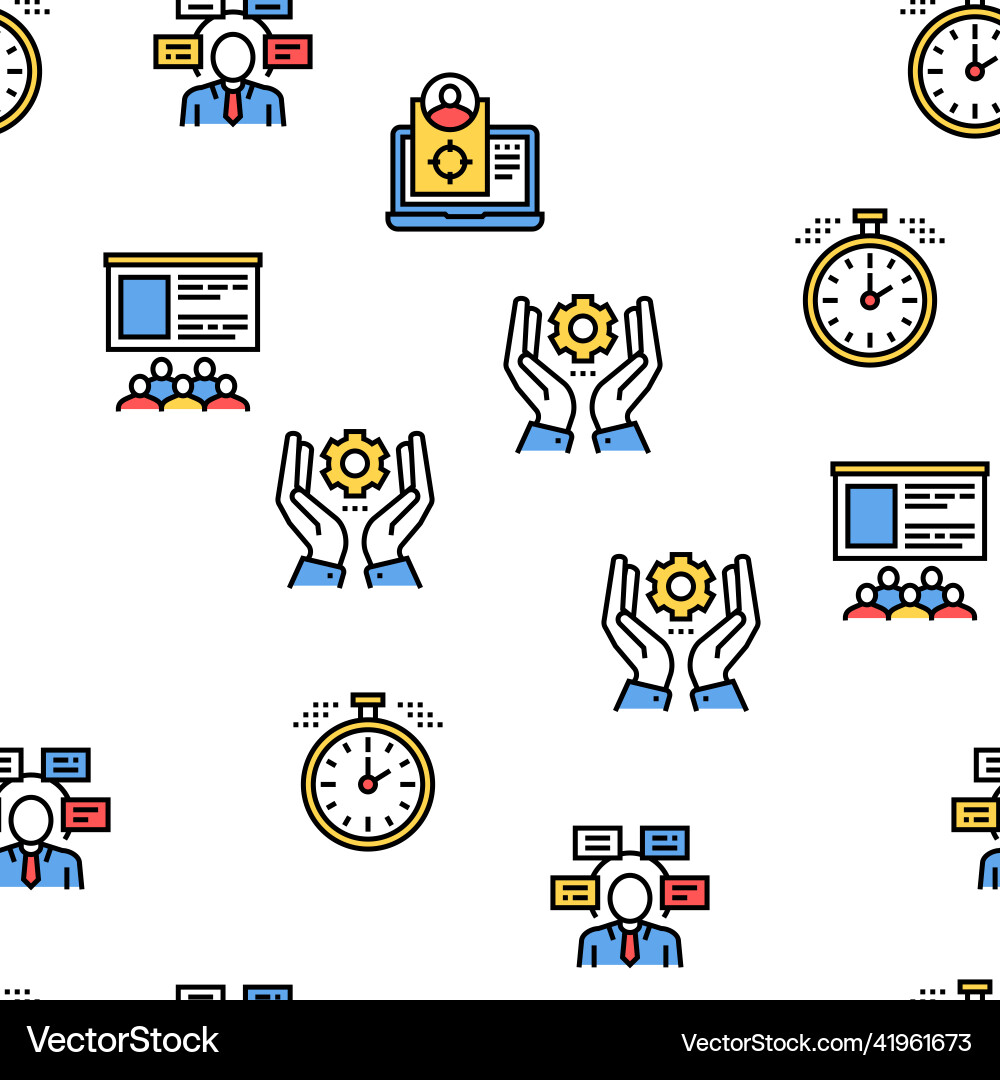 Project development seamless pattern Project development seamless pattern Vector Image